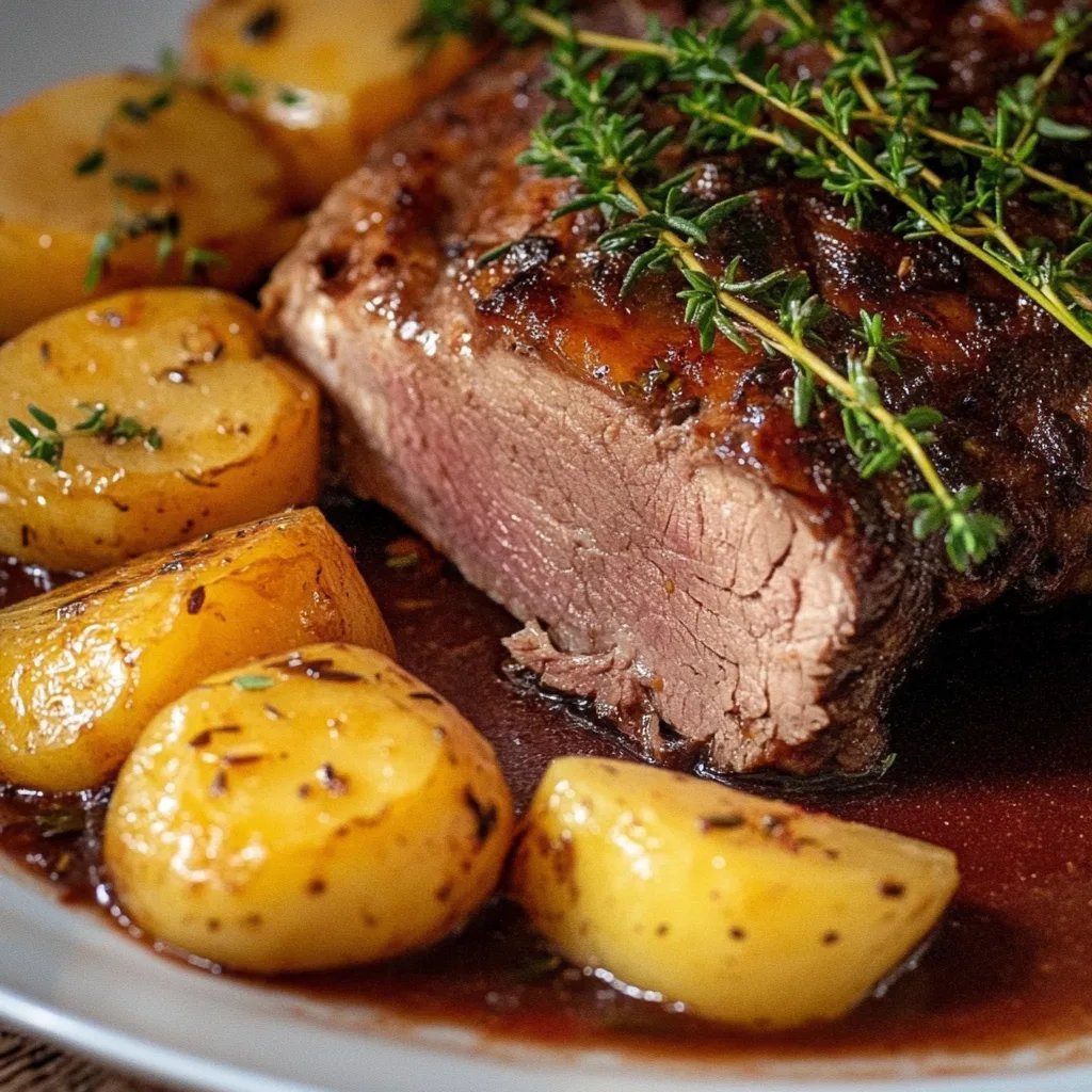Alohas Glühweinbraten mit Zwetschgenmus