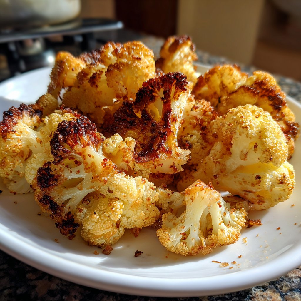 Blumenkohl aus dem Ofen knusprig
