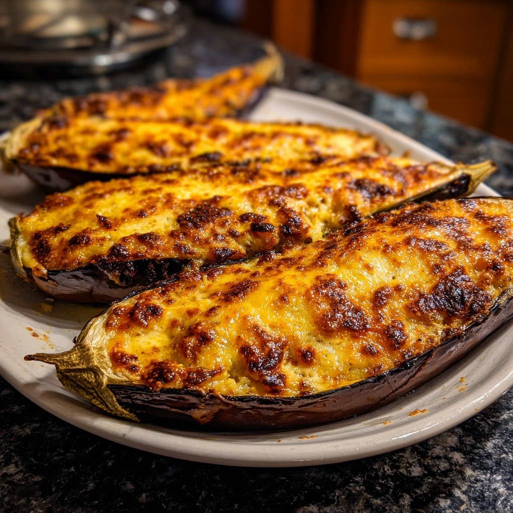 Auberginen mediterran gebacken