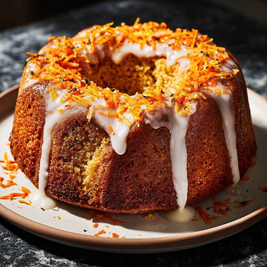 Karottenkuchen Mit Zitronenglasur