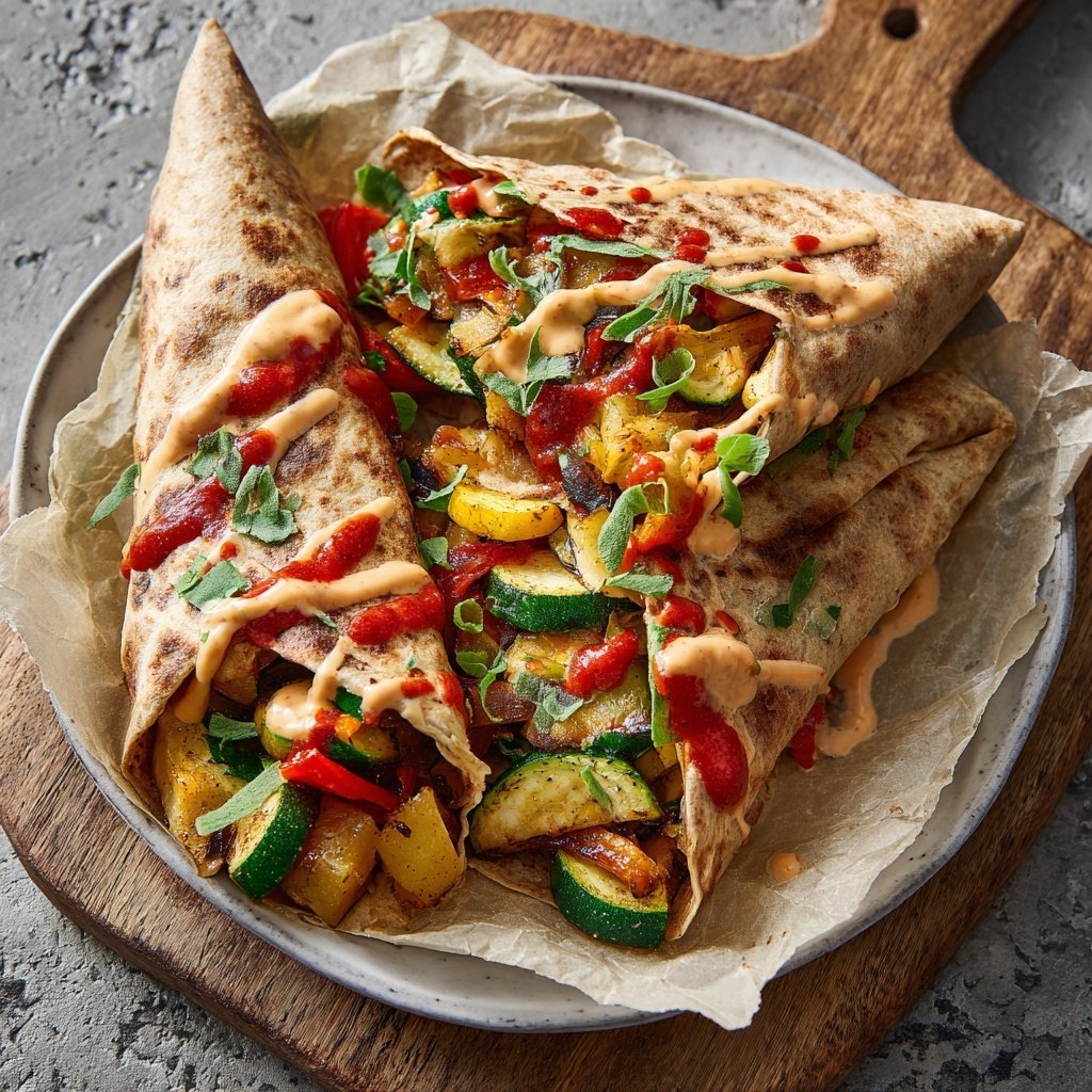 Wraps mit Ofengemüse