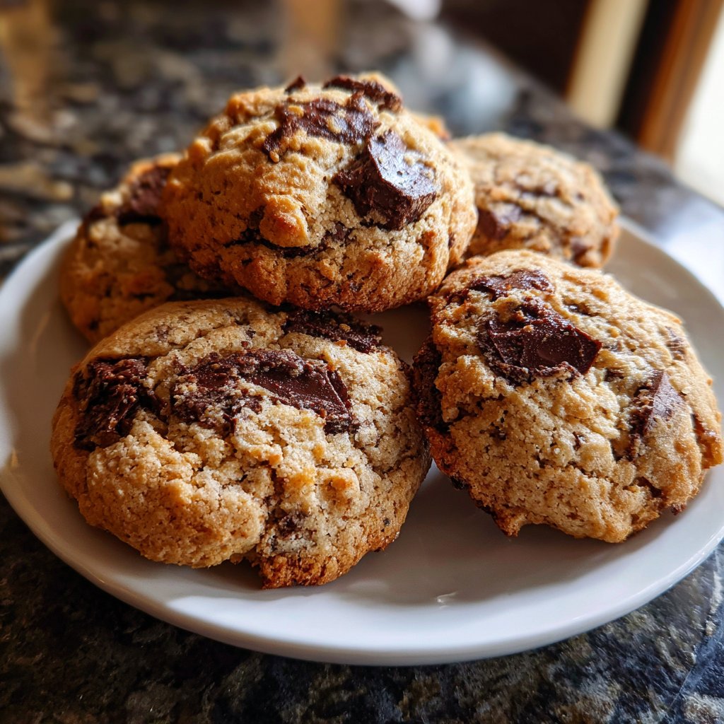 Cookies mit dunkler Schokolade