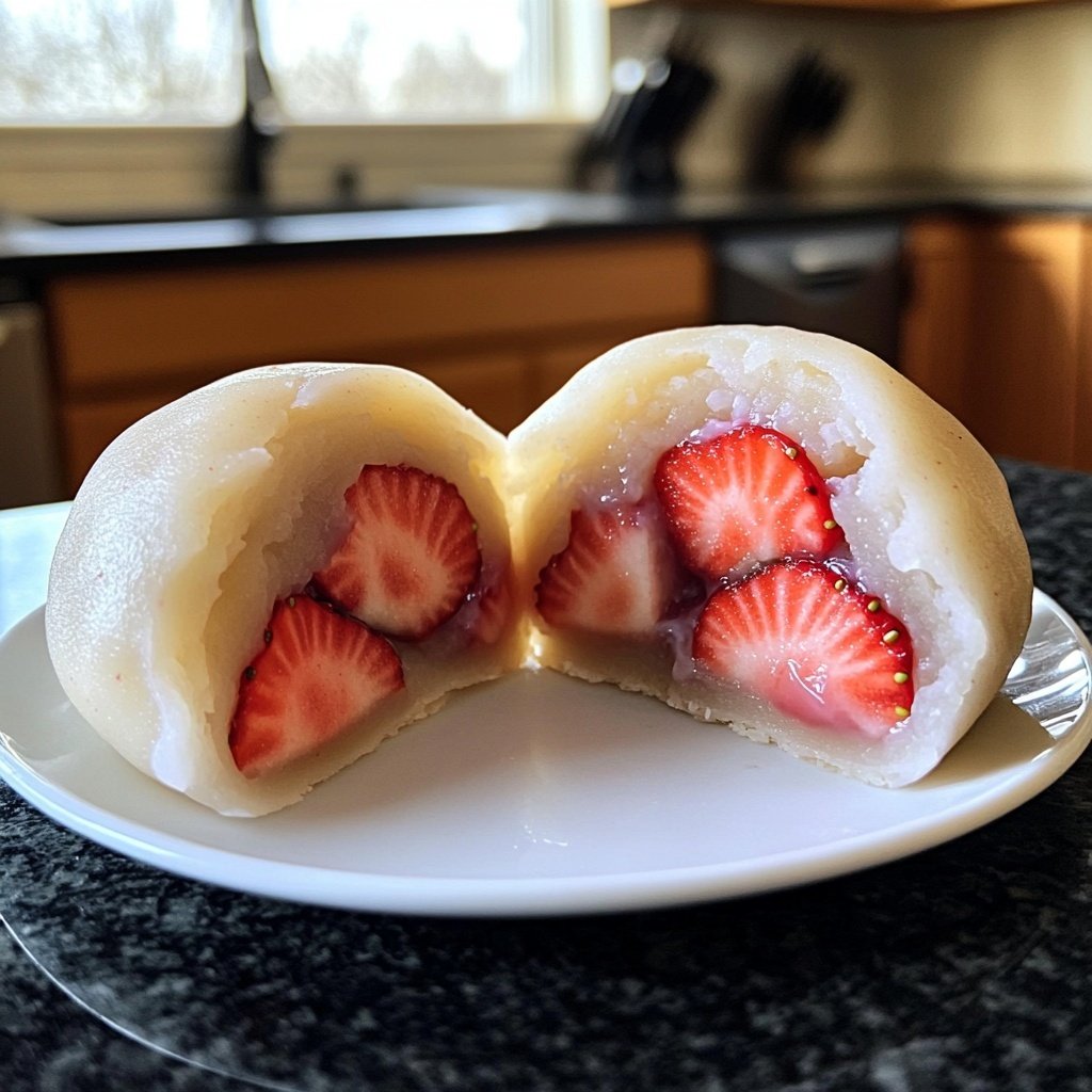 Erdbeer-Mochi