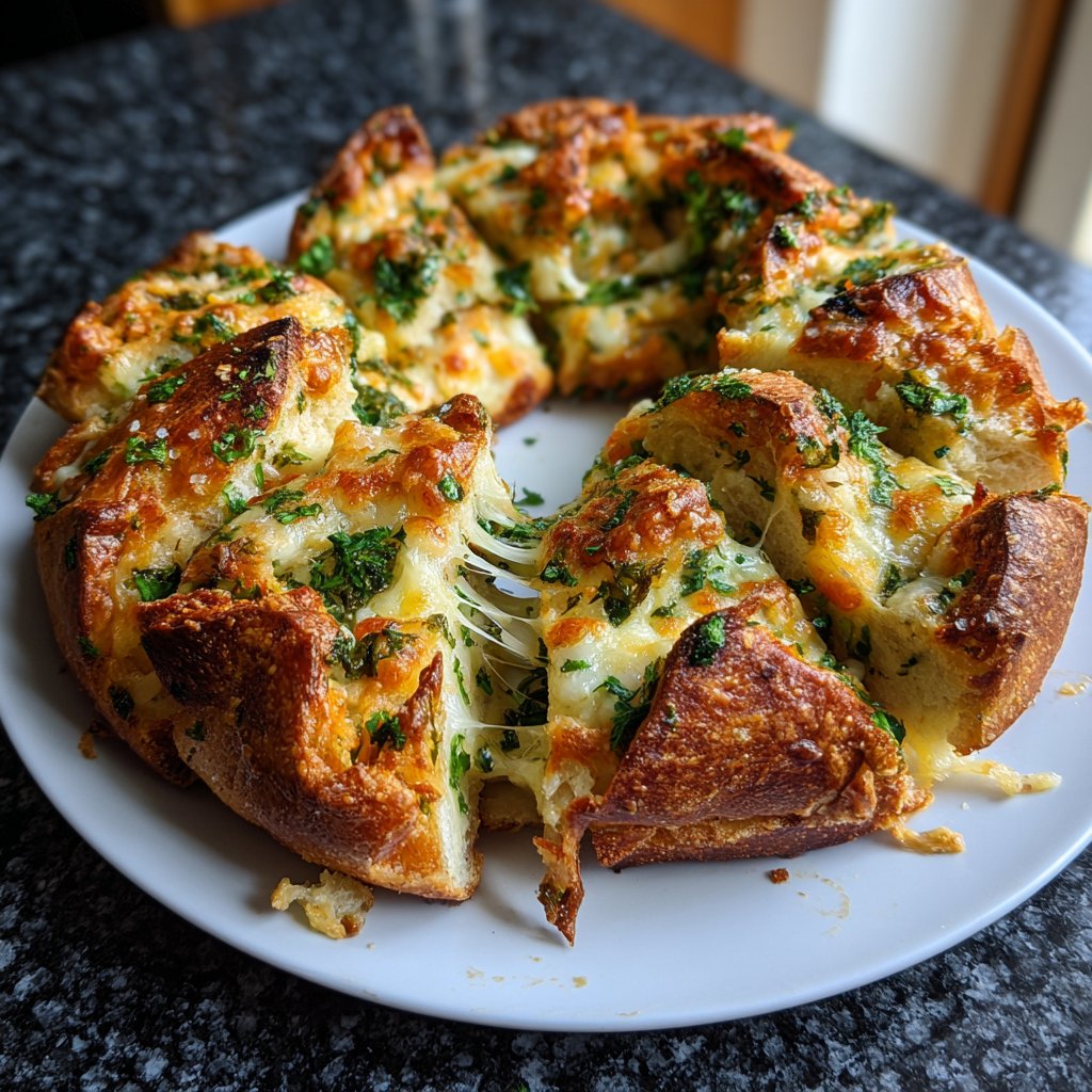 Zupfbrot Mit Käse Und Kräutern