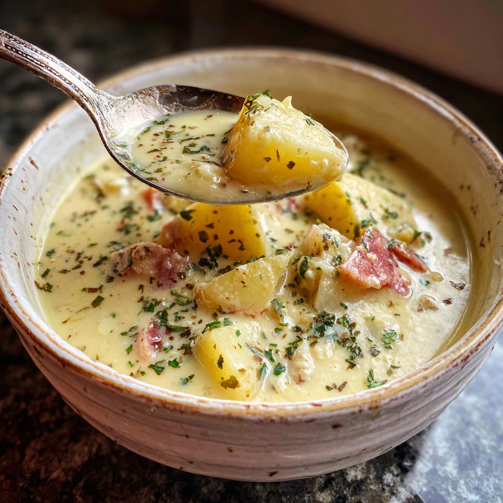 Blumenkohlsuppe mit Kartoffeln
