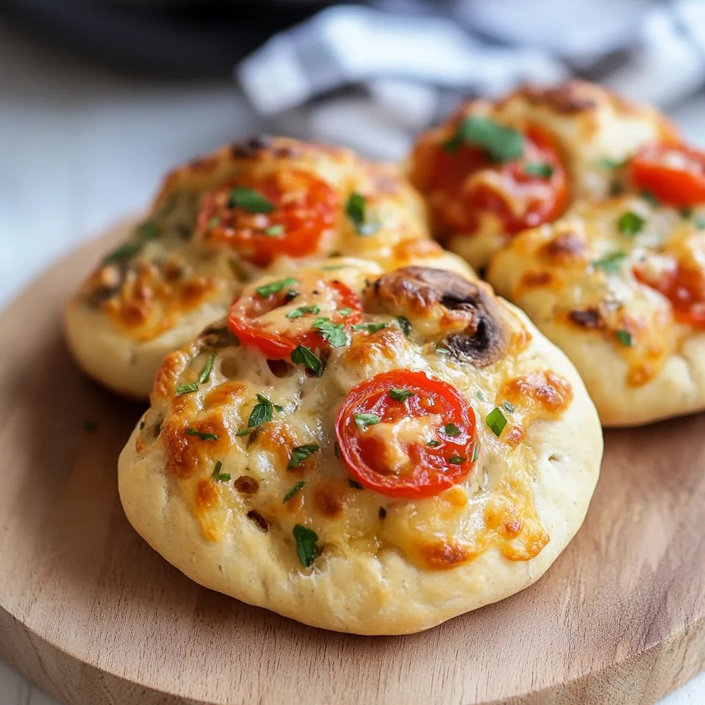 Schnelle und einfache Pizzabrötchen