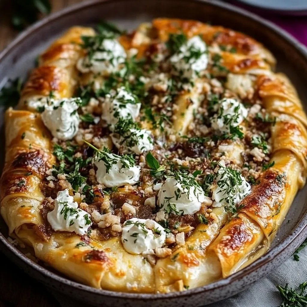 Griechische Kritharaki-Pfanne