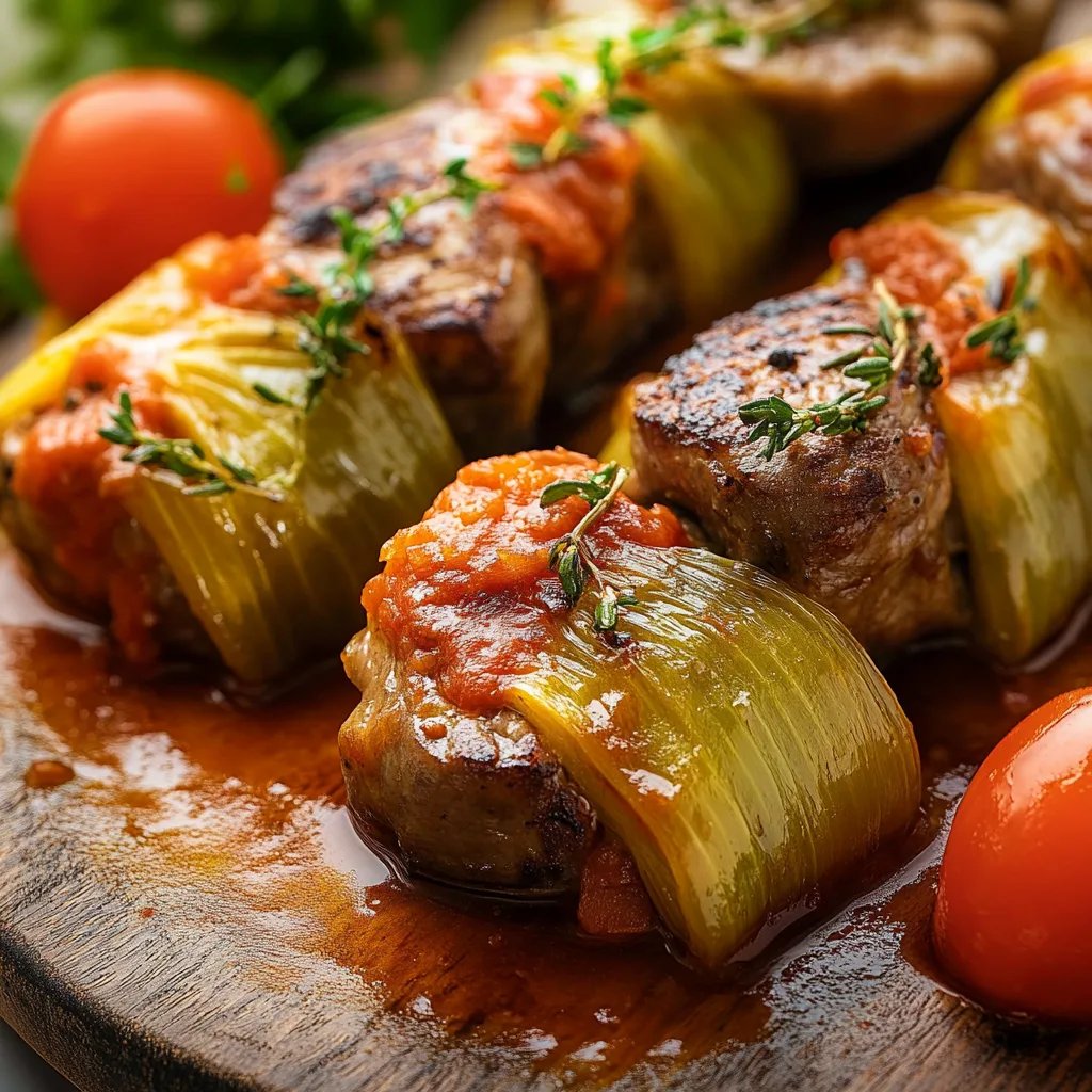 Wirsingrouladen mit Hackfleischfüllung