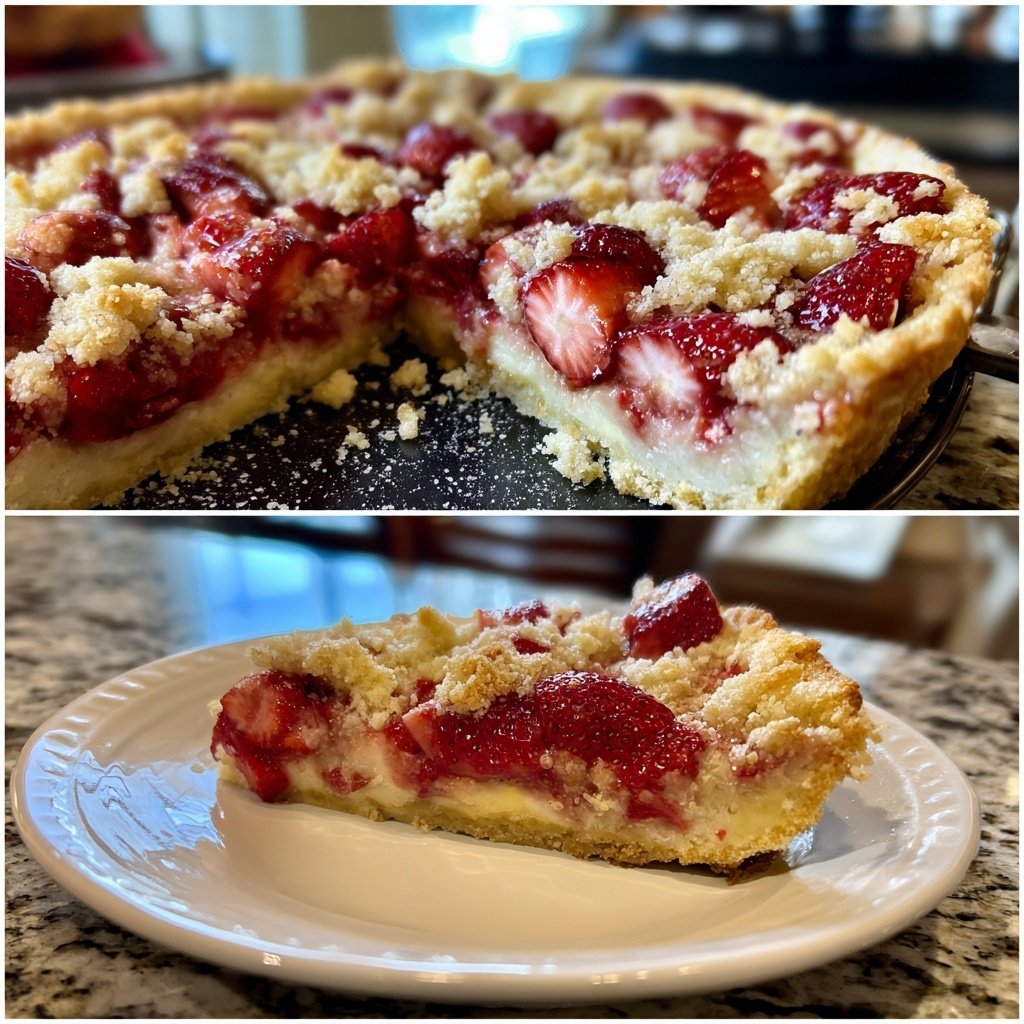 Erdbeer Blechkuchen Mit Streuseln