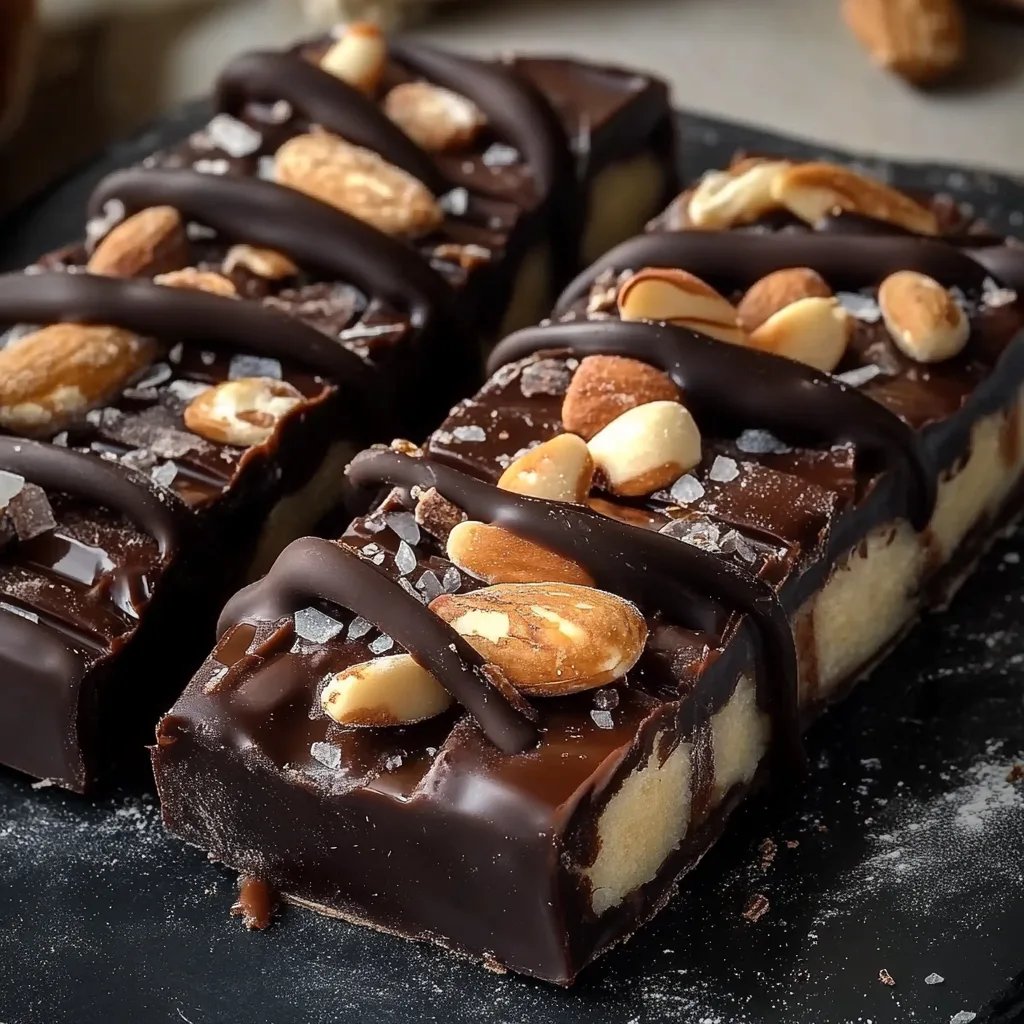 Dunkle Schokolade Meersalz Nuss-Riegel