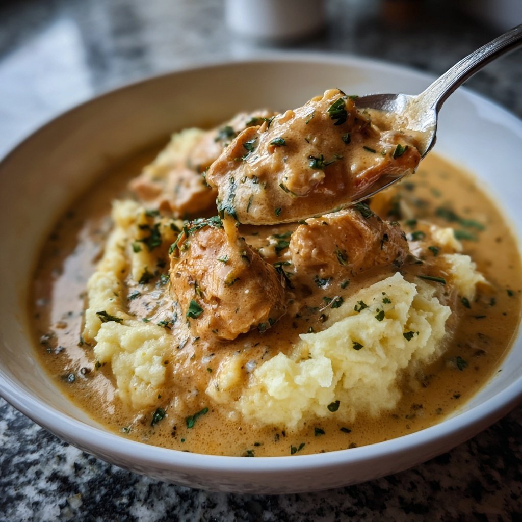 Hausmannskost Cremiges Hähnchen mit Kartoffelpüree