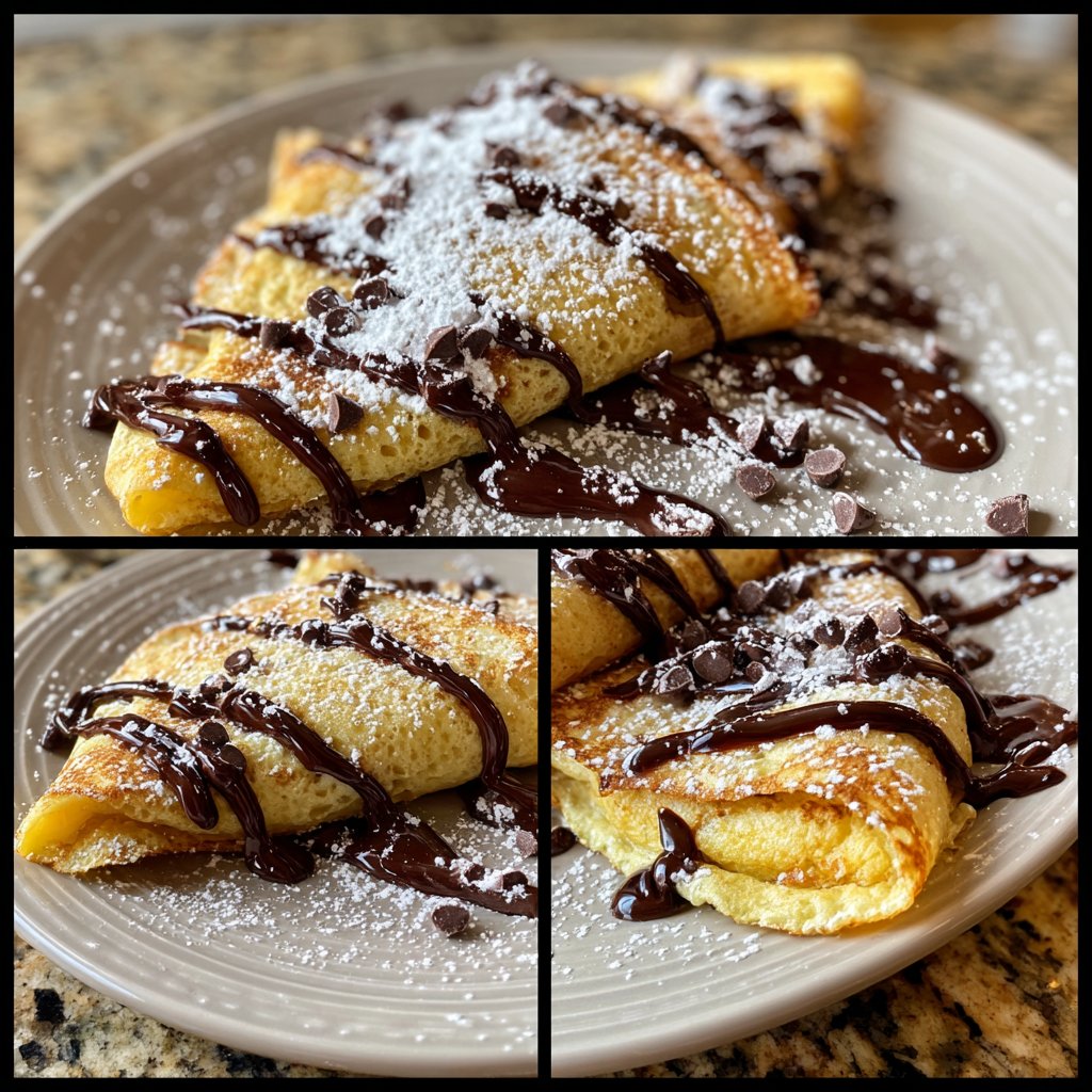 Pfannkuchen mit Schokolade