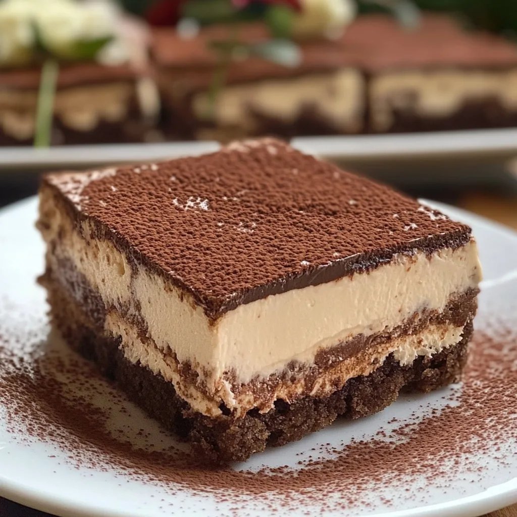 Einfache Tiramisu-Brownies