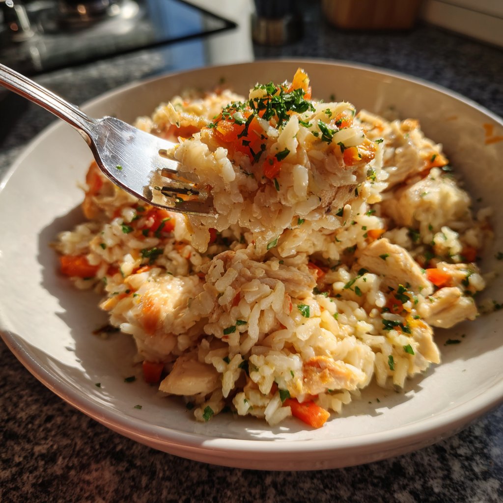 Mittagessen mit Reis