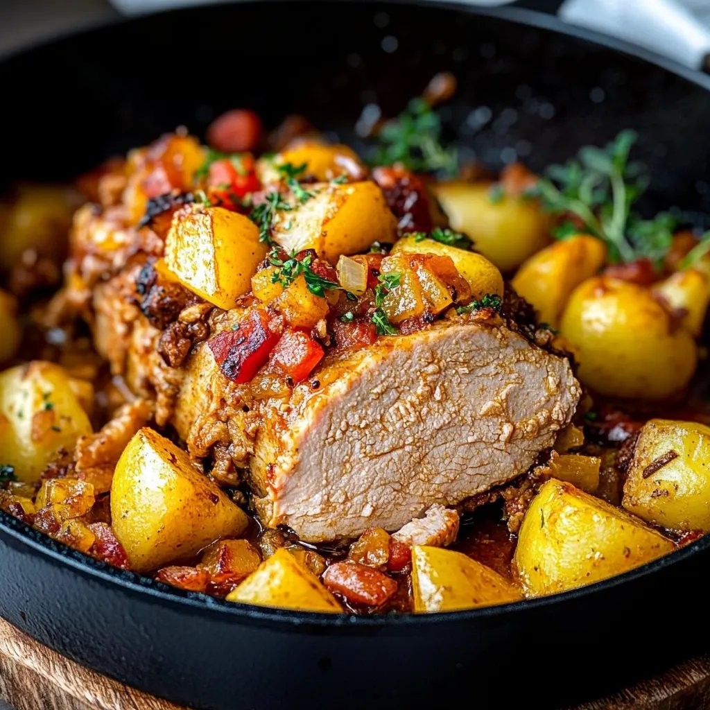 Kartoffelpfanne mit Hackfleisch