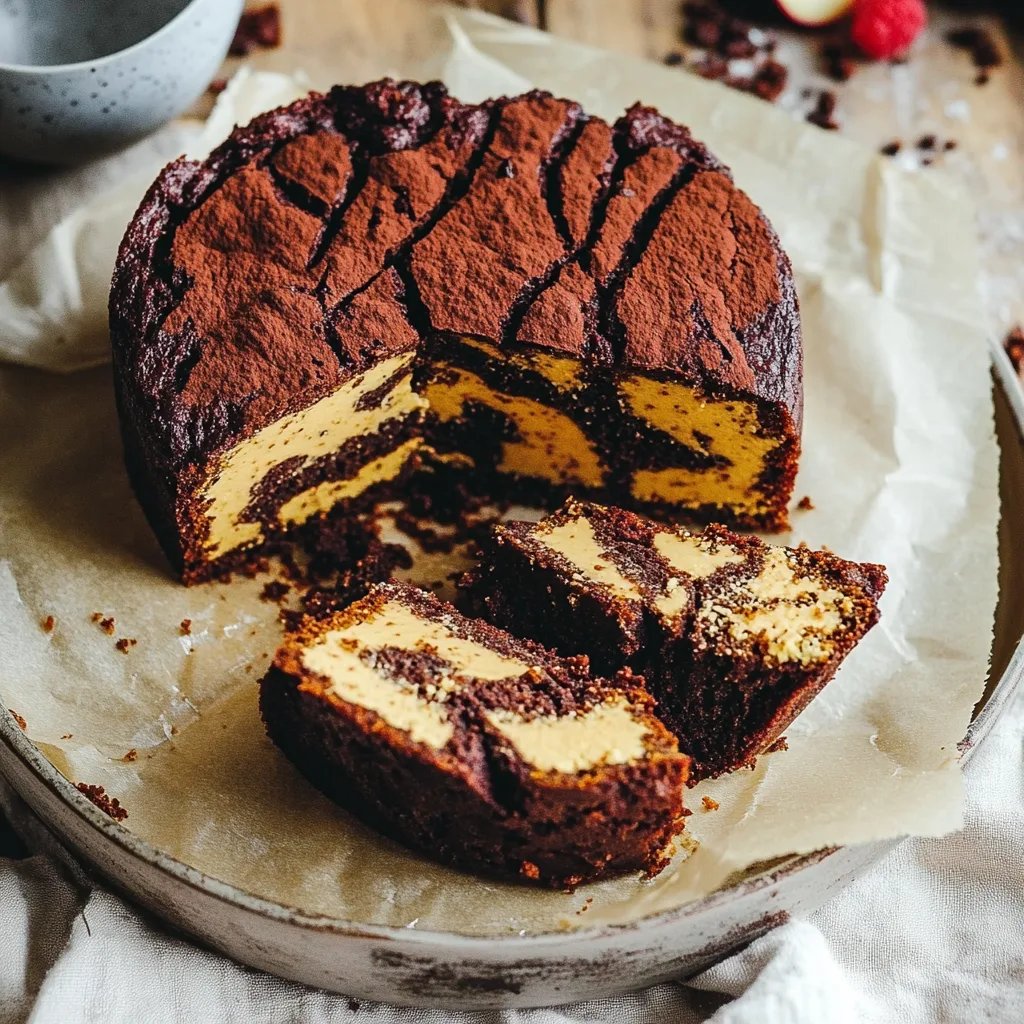 Marmorkuchen mit Kürbis